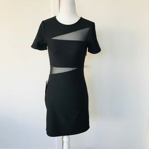 EXPRESS Short Sleeve Mini with Mesh Inserts